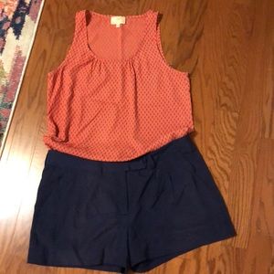 BCBG GENERATION Blue Satin Short